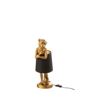LAMP TABLE MONKEY POLY GOLD