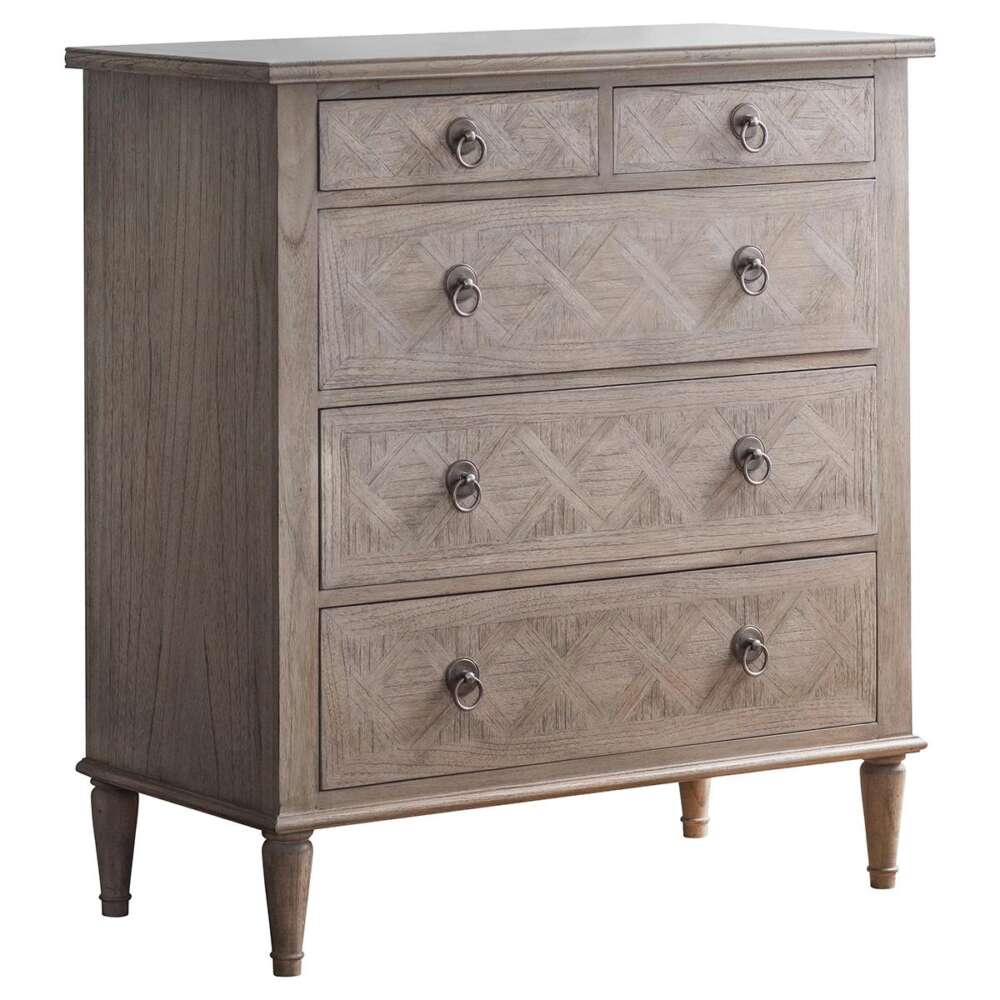 Mustique 5 Drawer Chest 900x450x1019mm-