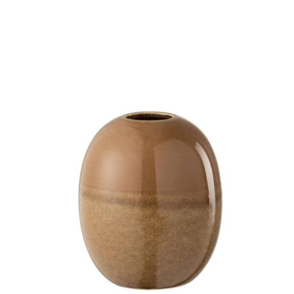 VASE BARBARA CERAMIC BROWN SMALL