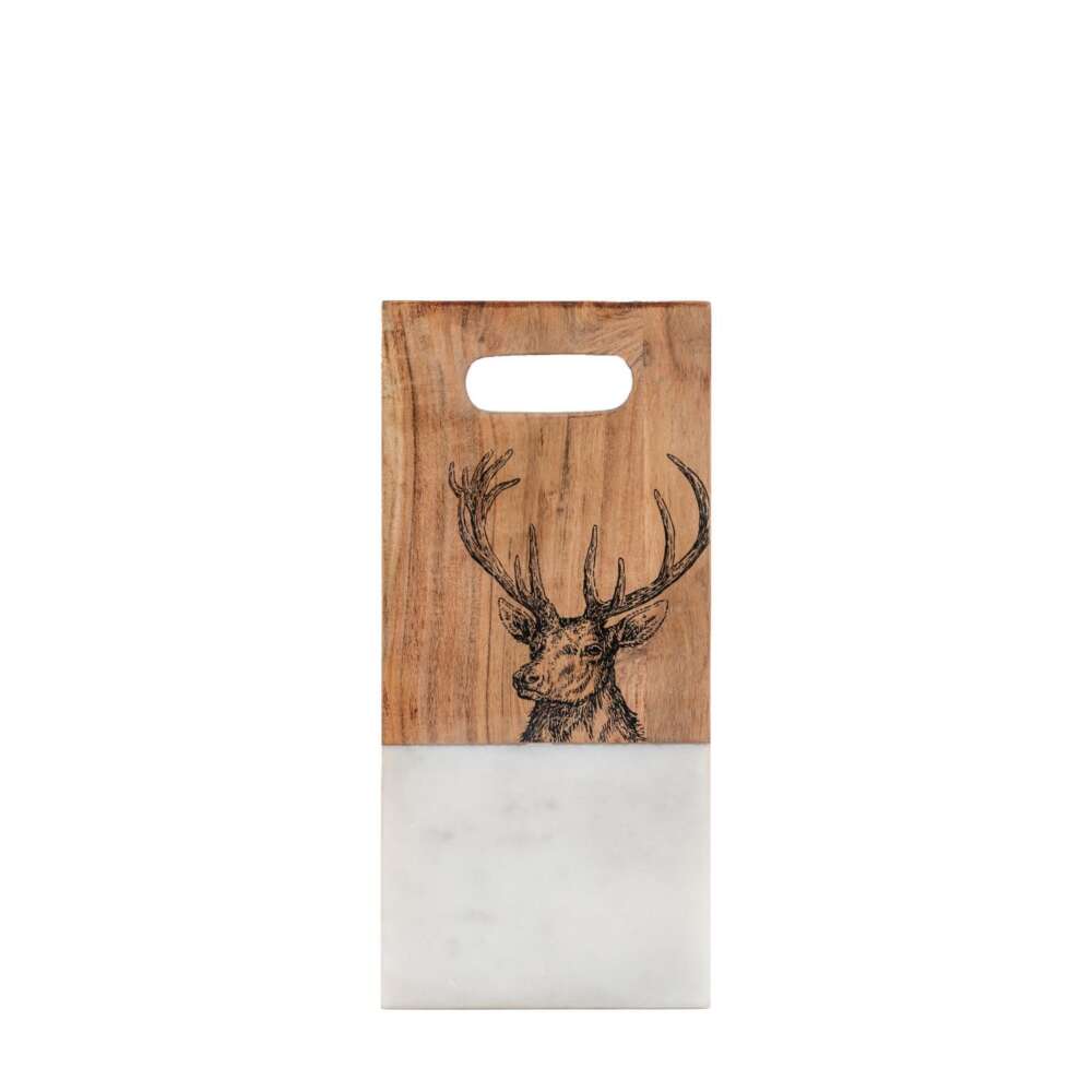 Stag Board Small White Marble 330x150x15mm-