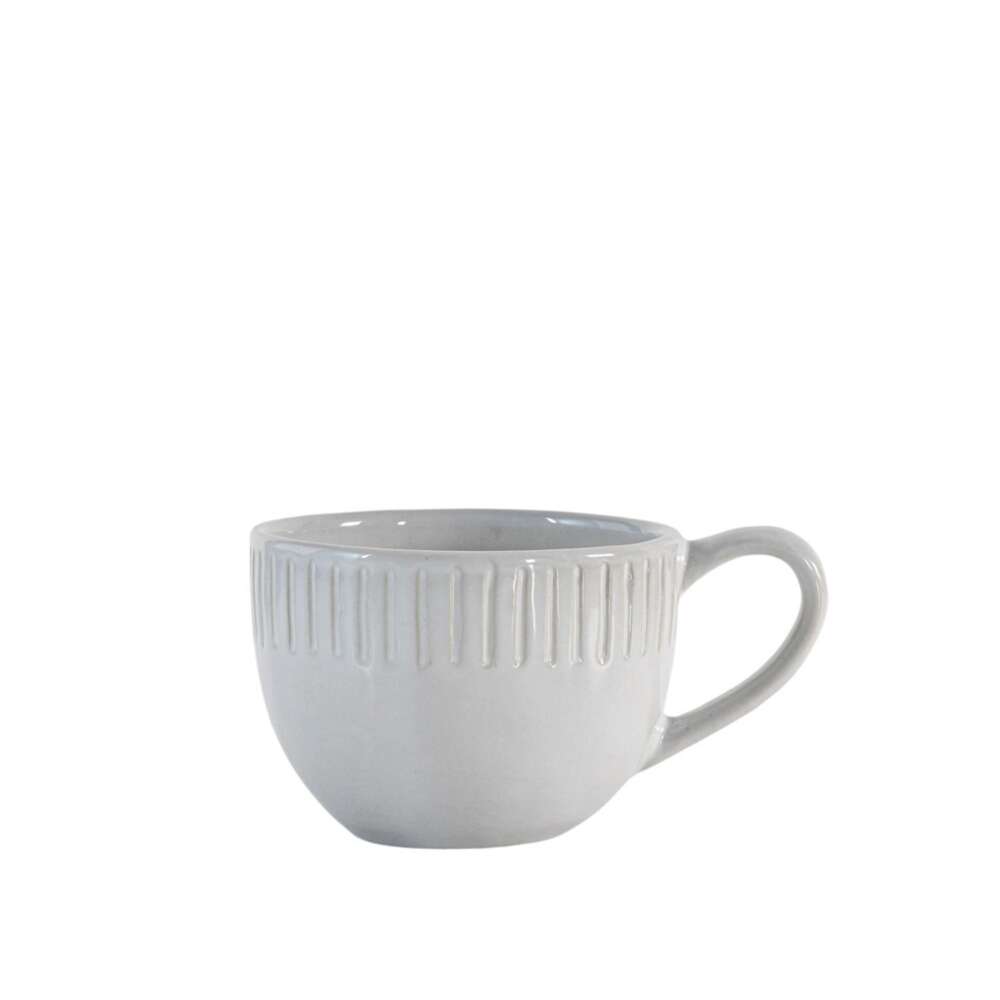 Organic Ridged Mug (4pk) 145x110x80mm-