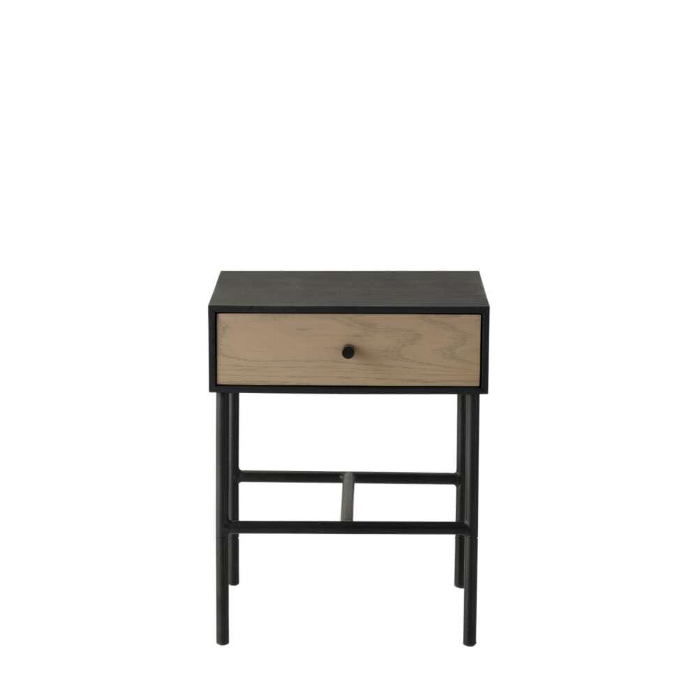 Carbury 1 Drawer Bedside Table 400x400x500mm-