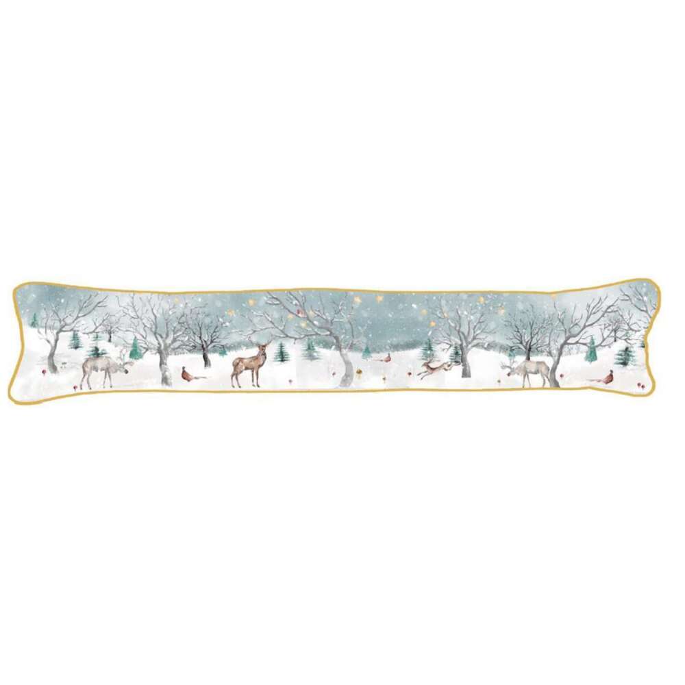 Countryside Snow Scene Draught Excluder 900x200mm-