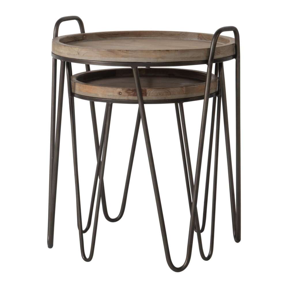 Nuffield Nest of 2 Tables505/410×490/395×920/510mm-