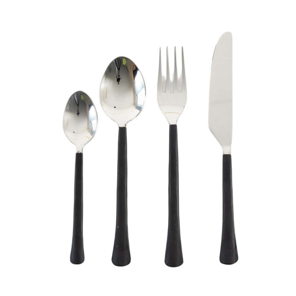 Soren Cutlery Set x16 Black –