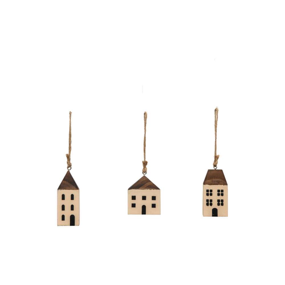 Hanging Houses (Set of 6) 55x45x80mm-