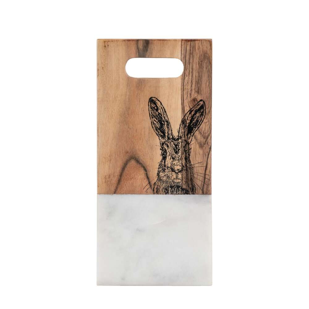Hare Board Small White Marble 330x150x15mm-