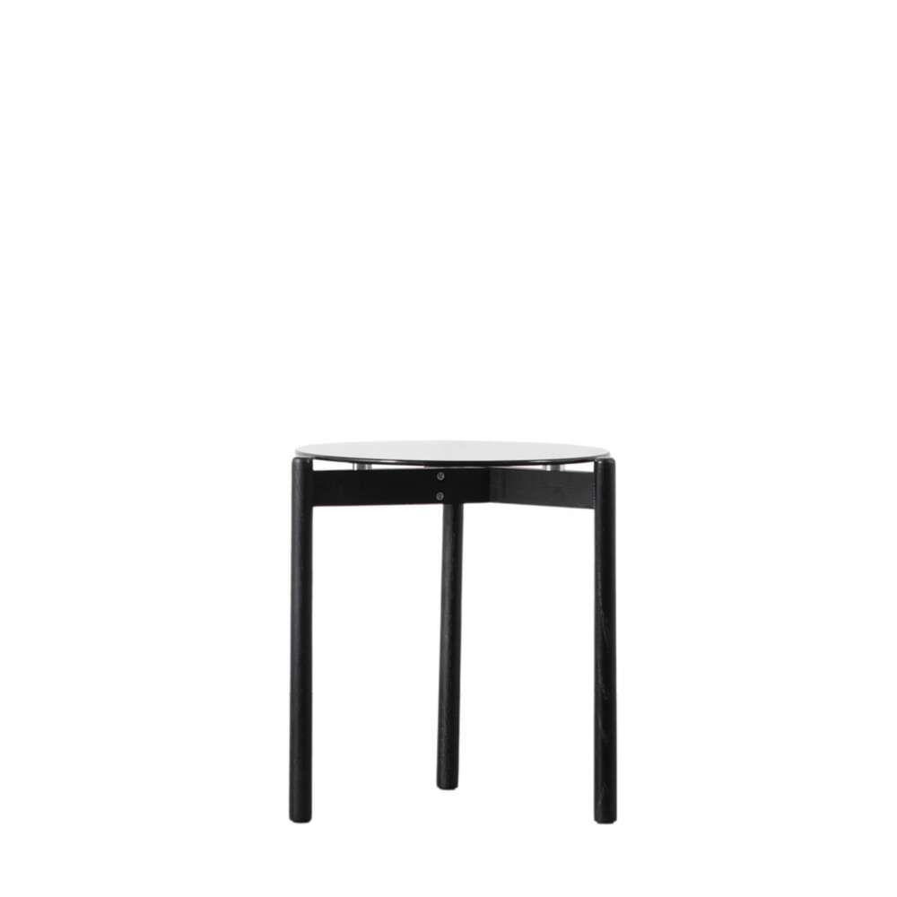 Moran Side Table Black 400x400x450mm-