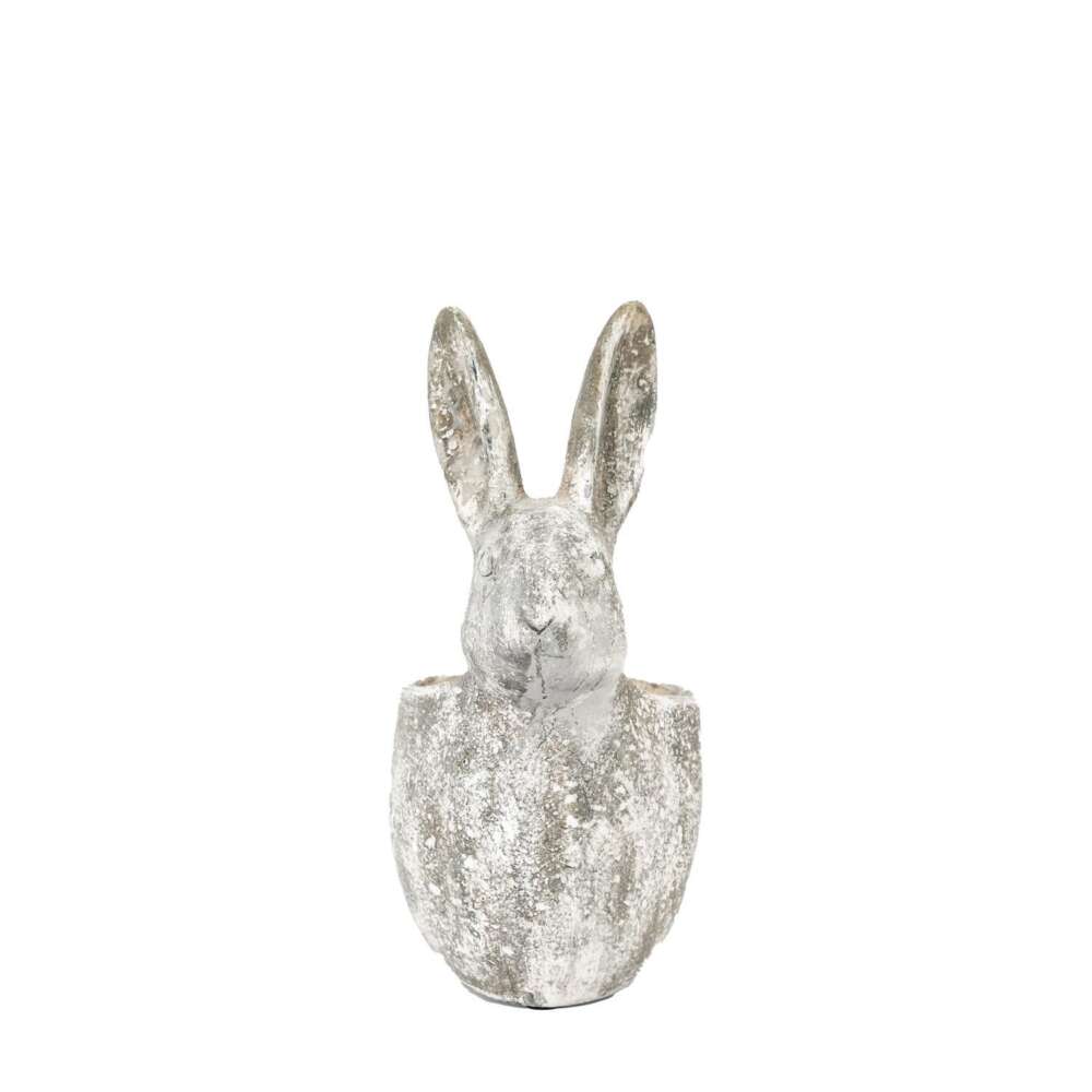 Bunny Pot Large Distressed White 235x150x315mm-
