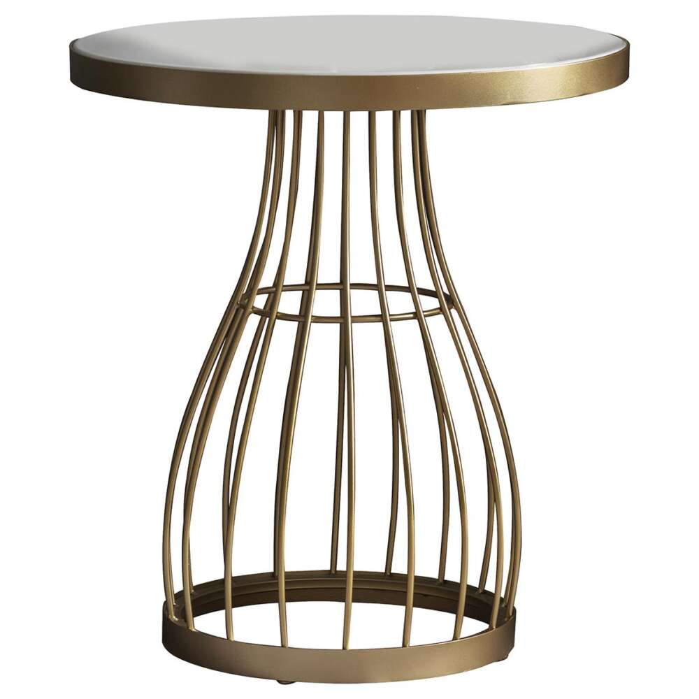 Southgate Side Table Champagne 500x500x550mm-