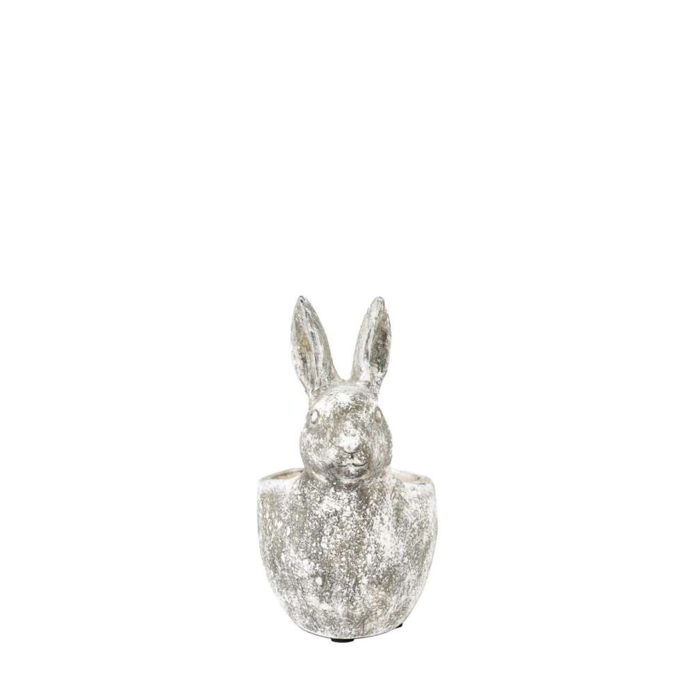 Bunny Pot Small Distressed White 185x120x225mm-