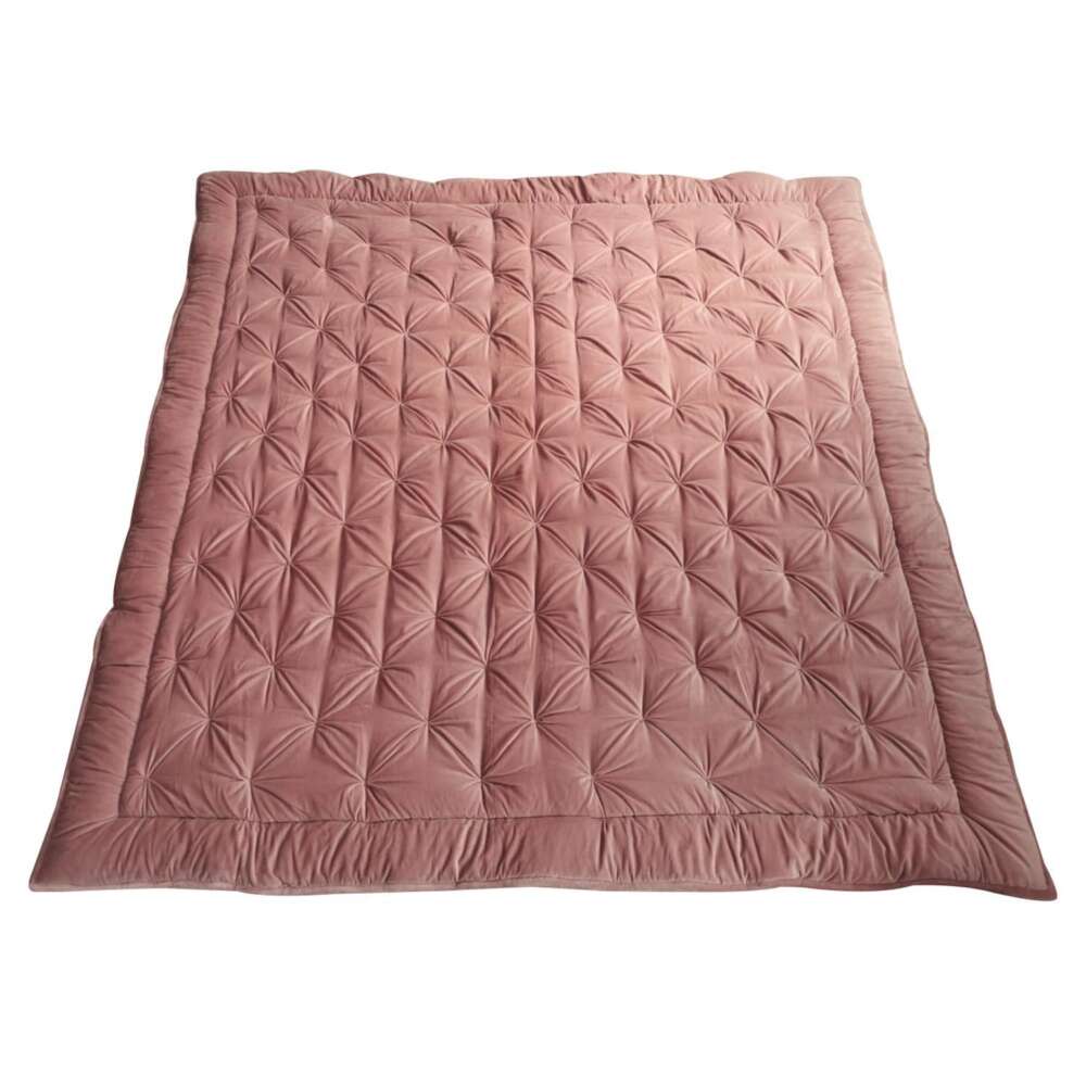 Opulent Velvet Bedspread Blush 2200x2400mm-