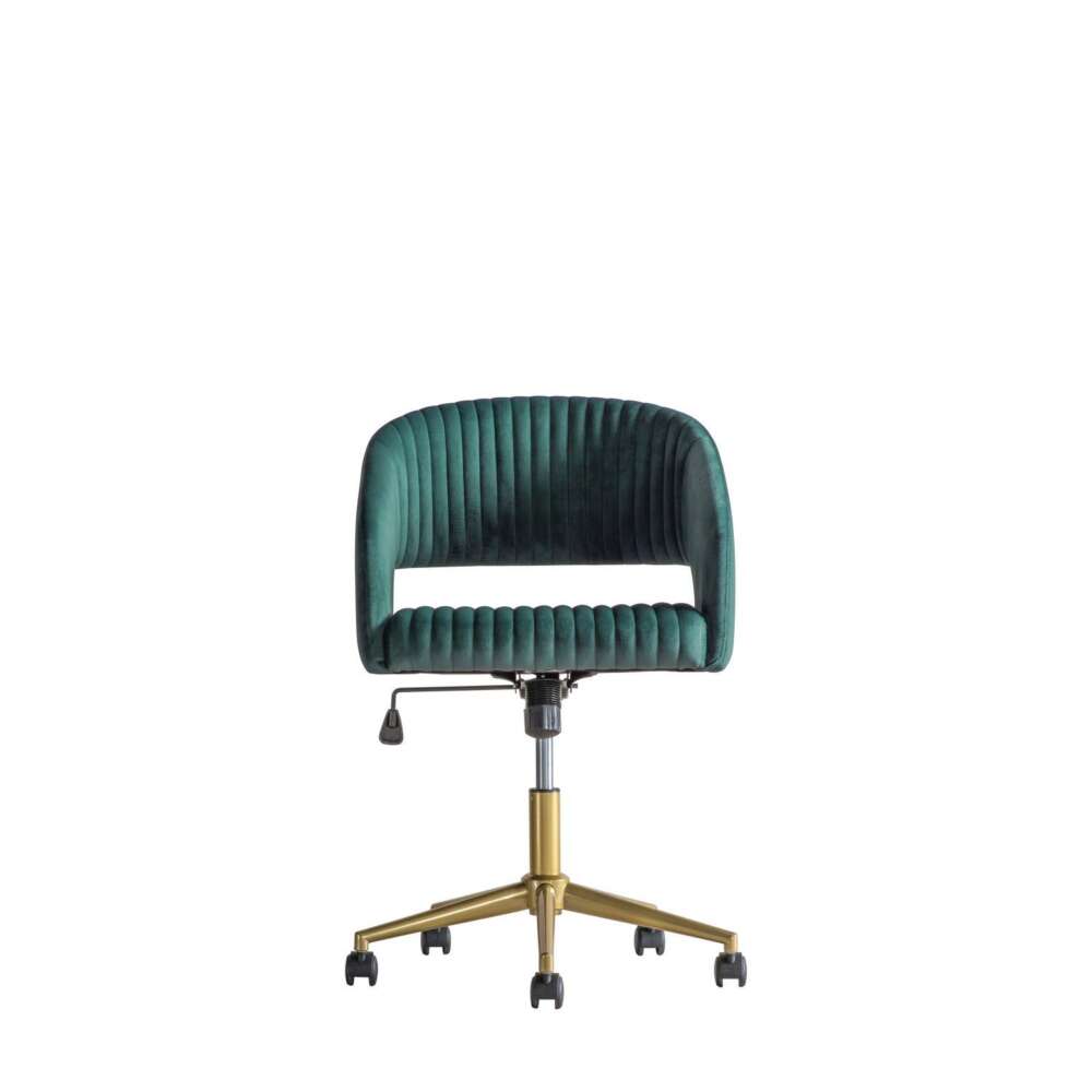 Murray Swivel Chair Green Velvet-