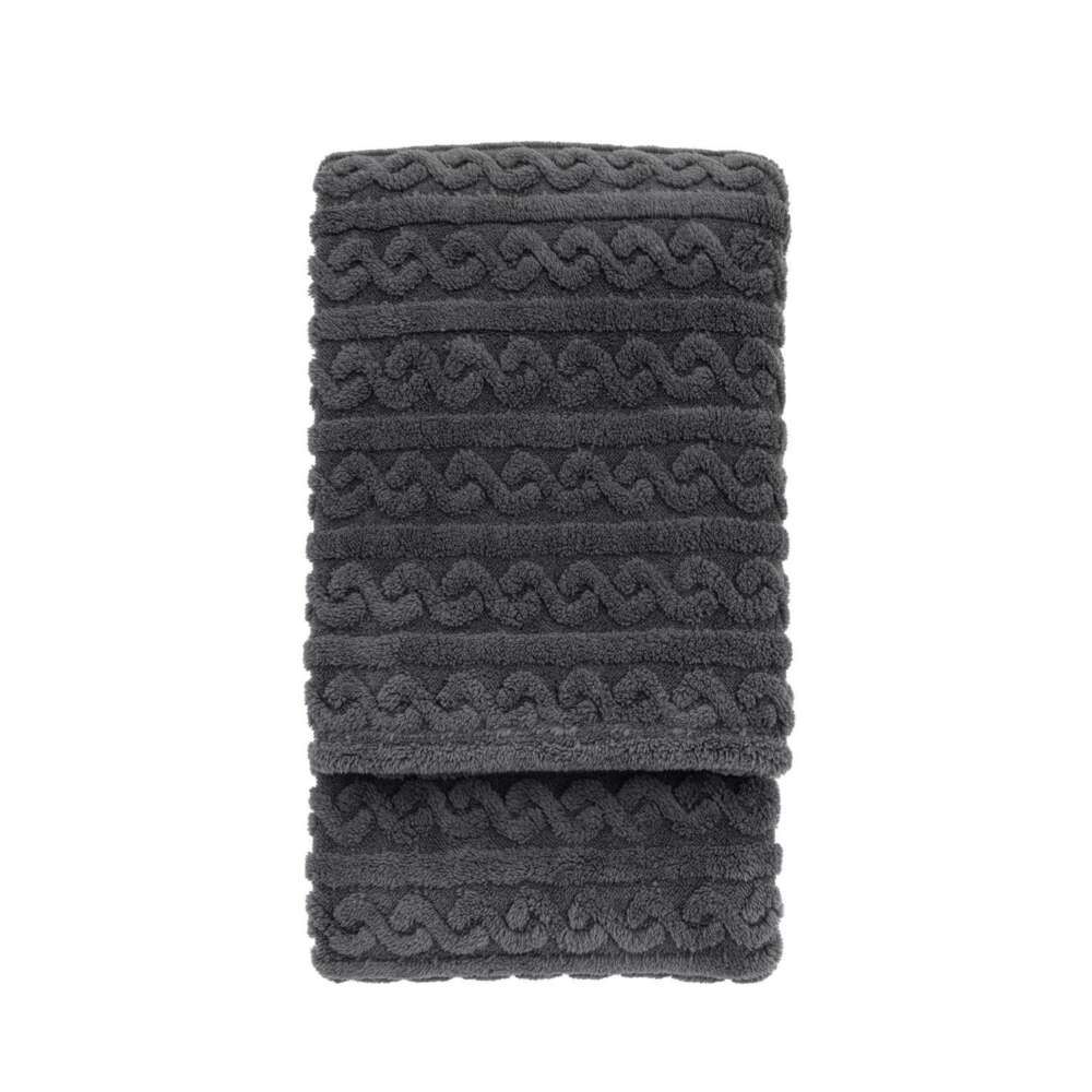 Textures Twist Knit Grey 130x170cm-