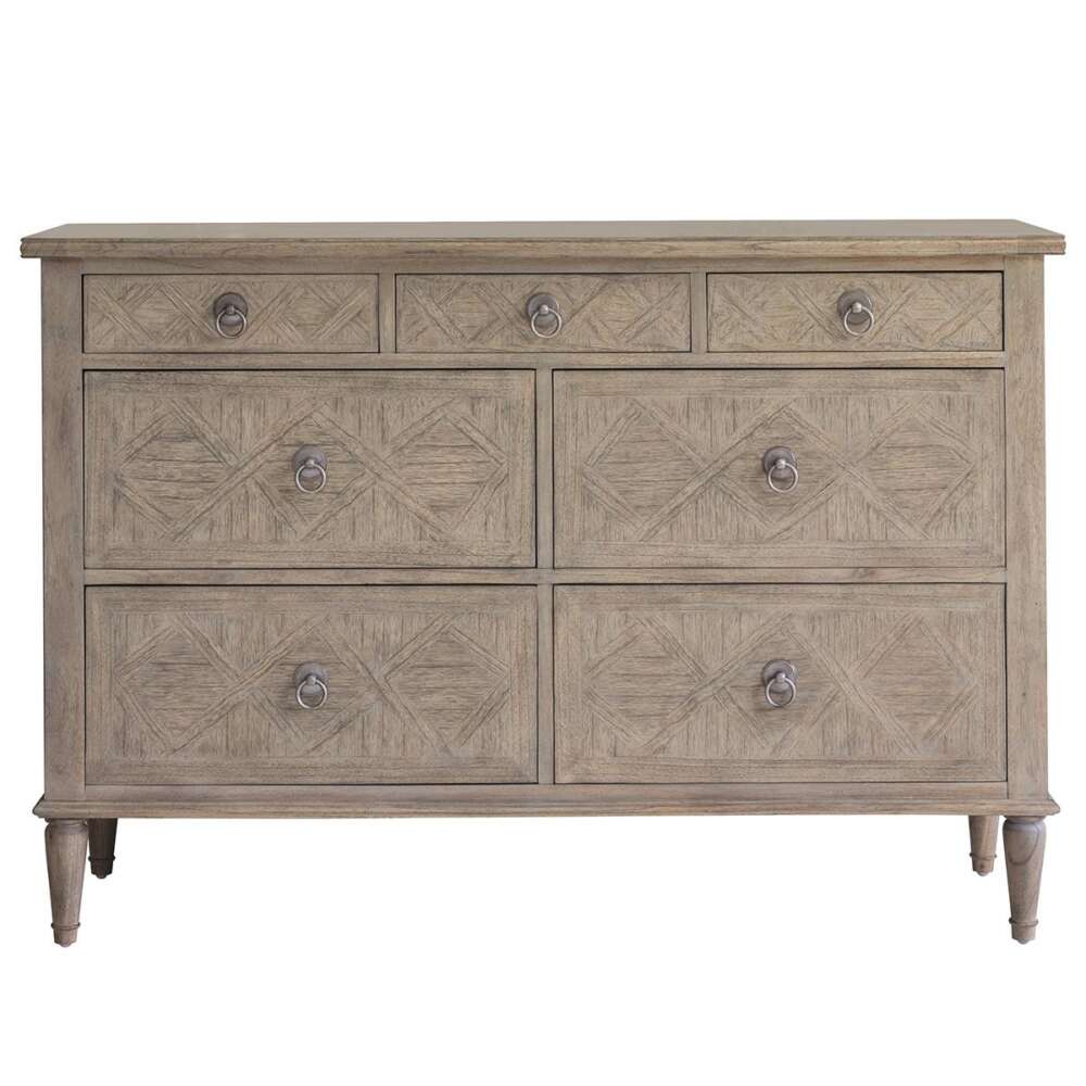 Mustique 7 Drawer Chest 1300x450x885mm-
