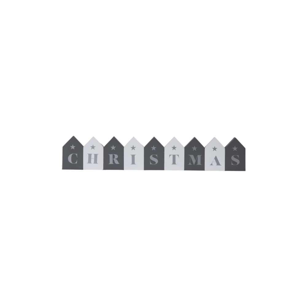 Christmas Blocks Grey/Wht (Set of 9) 545x20x100mm-