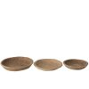 SET OF 3 BOWLS CHAD PAPIER MACHE BROWN - Bilde 2