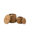 SET OF 2 BASKETS MAURICE WATER HYACINTH NATURAL - Bilde 2
