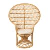 CHAIR PEACOCK WITH CUSHION RATTAN NATURAL - Bilde 2