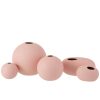 VASE BALL CERAMIC PASTEL PINK LARGE - Bilde 2