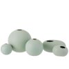 VASE BALL CERAMIC PASTEL GREEN LARGE - Bilde 2
