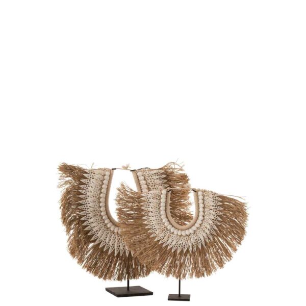 NECKLACE+STAND DORA SHELLS/SEAGRASS WHITE LARGE - Bilde 2