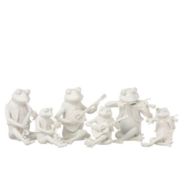 FROG MUSIC SITTING POLY WHITE LARGE ASSORTMENT OF 3 - Bilde 2