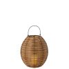 LANTERN WOVEN LED PLASTIC NATURAL MEDIUM - Bilde 2