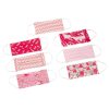 BAG OF 7 MOUTH MASKS PATTERNS COTTON PINK - Bilde 2