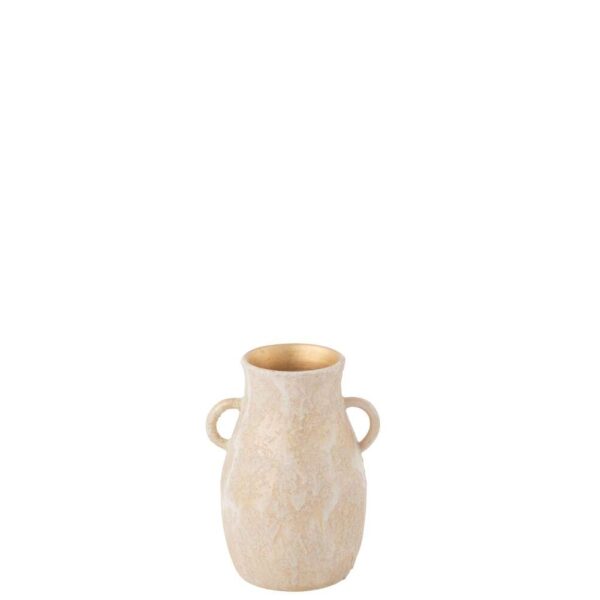 VASE AMPHORE TERRA ROSE GOLD  SMALL