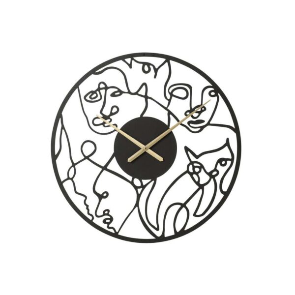 CLOCK FACES METAL BLACK LARGE