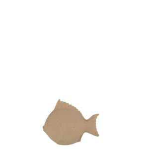 FISH DETAILS SAND GLAZE PORCELAIN BEIGE SMALL