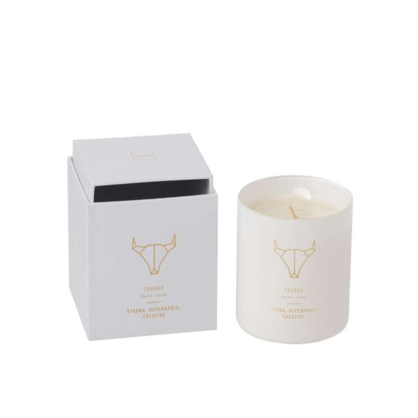 SCENTED CANDLE ASTRO  TAURUS WHITE-50H