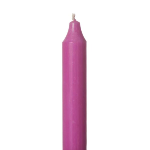 Kronelys Rustikk 2,2X30Cm 49 Hot Pink