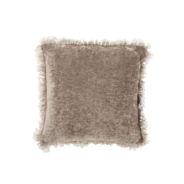 CUSHION FRINGE POLYESTER GREY