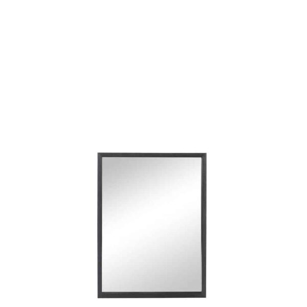 MIRROR RECTANGULAR WOOD BLACK 80X60CM