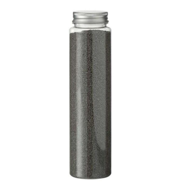 DECORATIONAL SAND 630GRAMS IN BOTTLE ANTHRACITE GREY