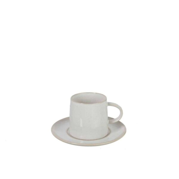 MUG+PLATE NOA PORCELAIN WHITE