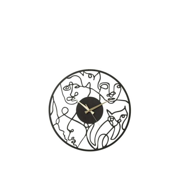 CLOCK FACES METAL BLACK SMALL