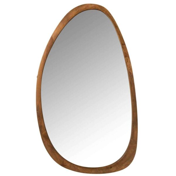 MIRROR VINCE IRREGULAR MANGO WOOD BROWN