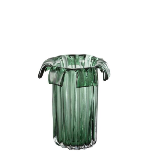 VASE RETRO GLASS GREEN SMALL