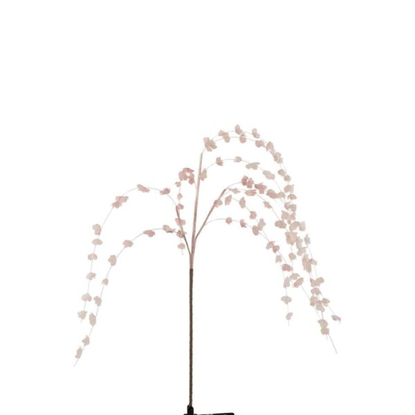 BRANCH HANGING LEAVES FOAM EVA LIGHT PINK