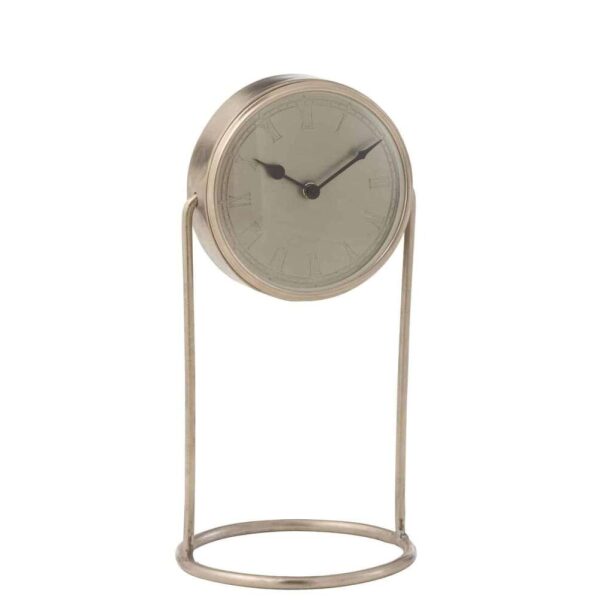 CLOCK RETRO IRON SILVER LARGE