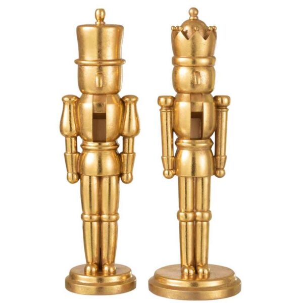 NUTCRACKER POLY GOLD LARGE ASSORTMENT OF 2