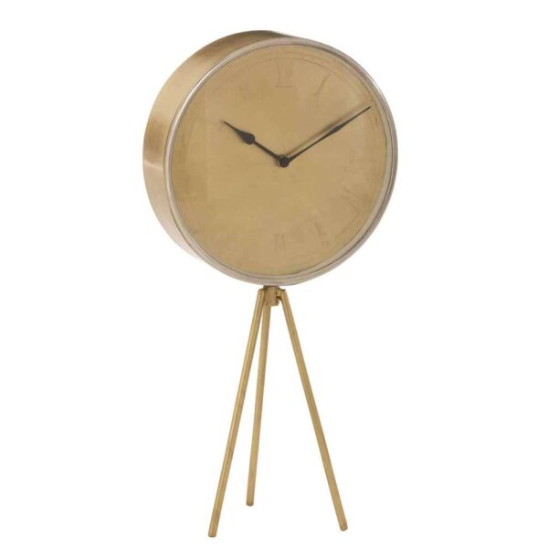 CLOCK OP TRIPOD IRON GOLD LARGE