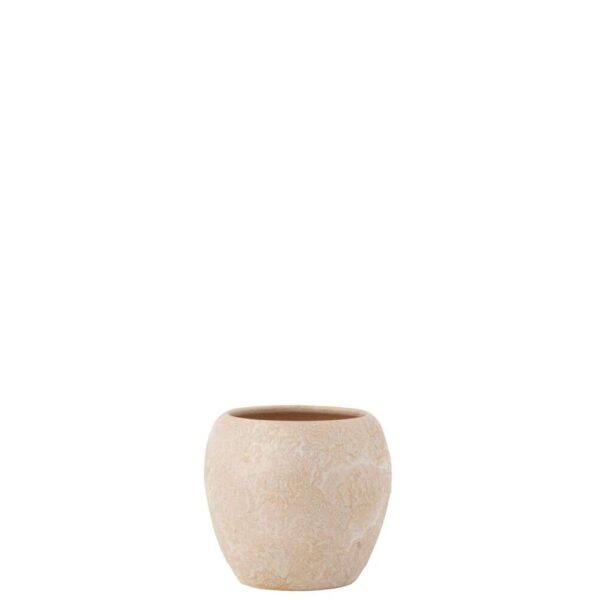 FLOWERPOT ROUND TERRA ROSE GOLD  LARGE