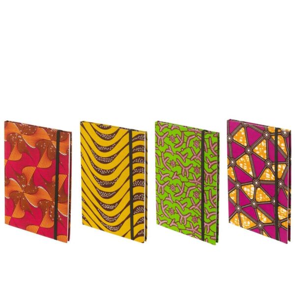 NOTEBOOK A4 PATTERN PAPER/TEXTILE MIX LARGE ASSORTMENT OF 4
