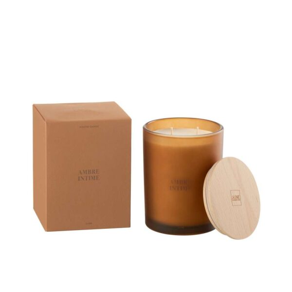 SCENTED CANDLE ACCORDS ESSENTIELS AMBRE INTIME-52H
