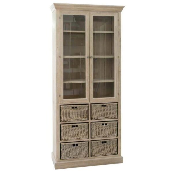 CABINET 6 BASKET 2 DOOR WD GREY W