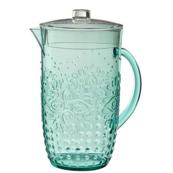 PITCHER PLASTIC AQUA BLUE